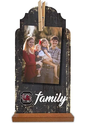 South Carolina Gamecocks Family Clothespin Sign - Red