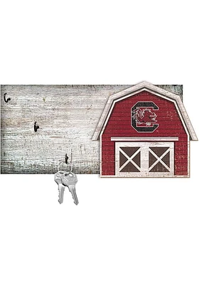 South Carolina Gamecocks Team Barn Key Holder Sign - Red