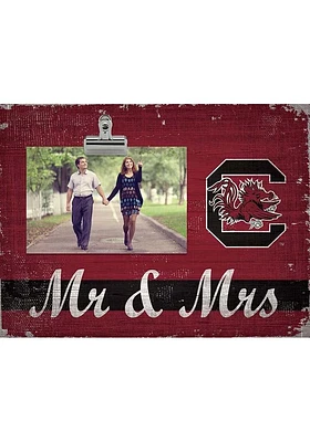 South Carolina Gamecocks Mr and Mrs Clip Picture Frame - Red