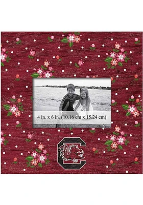 South Carolina Gamecocks Floral Picture Frame - Red