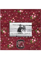 South Carolina Gamecocks Floral Picture Frame - Red