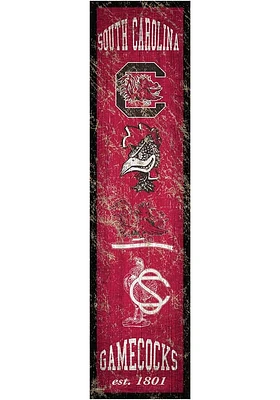 South Carolina Gamecocks Heritage Banner 6x24 Sign - Red