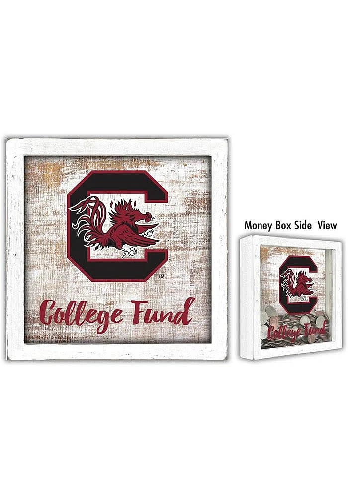 South Carolina Gamecocks College Fund Box Sign - Red