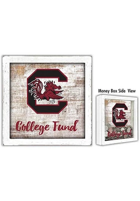 South Carolina Gamecocks College Fund Box Sign - Red