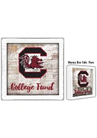 South Carolina Gamecocks College Fund Box Sign - Red