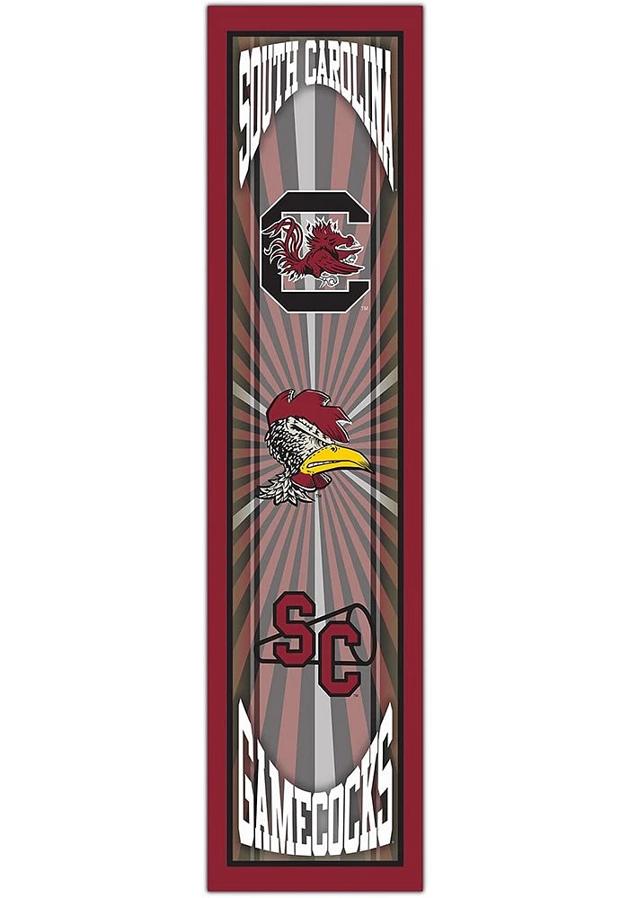 South Carolina Gamecocks Throwback Sign - Red
