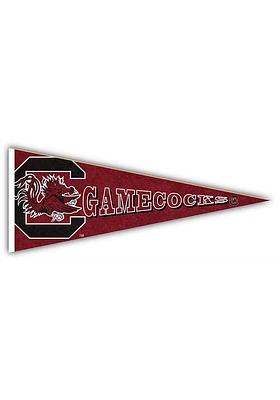 South Carolina Gamecocks Wood Pennant Sign - Red