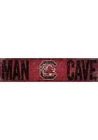 South Carolina Gamecocks Man Cave 6x24 Sign - Red