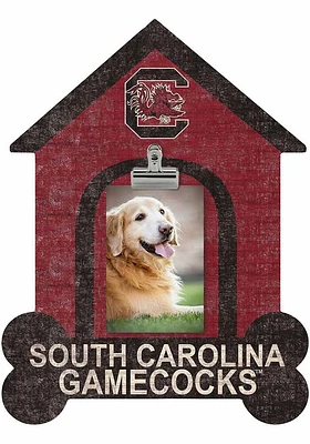 South Carolina Gamecocks Dog Bone House Clip Picture Frame - Red