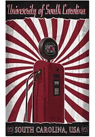 South Carolina Gamecocks Retro Pump Location Sign - Red