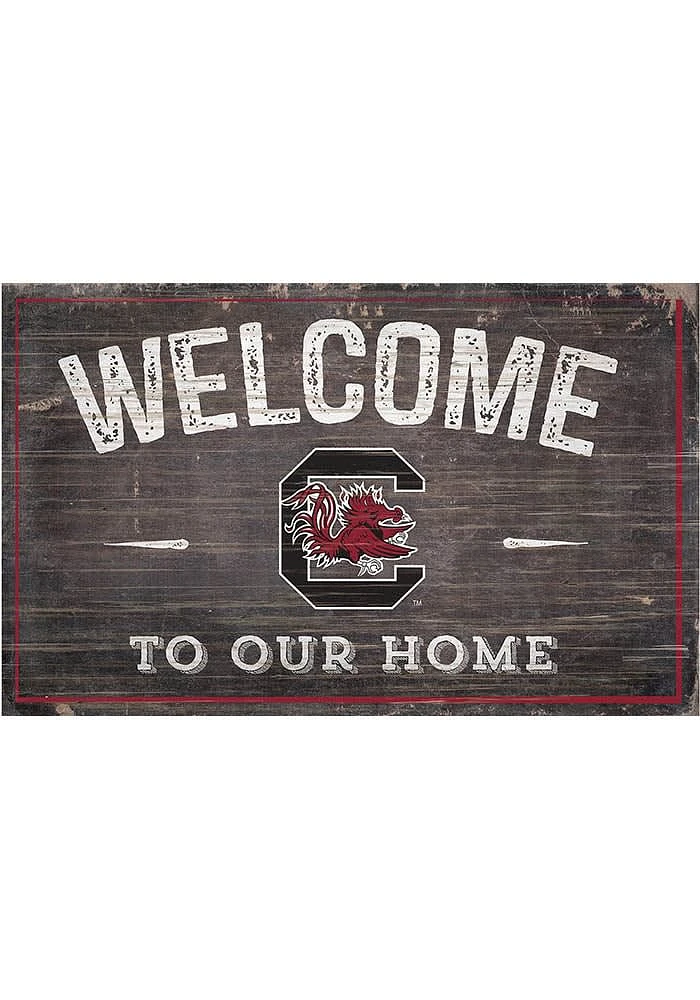 South Carolina Gamecocks Welcome to our Home Sign - Red