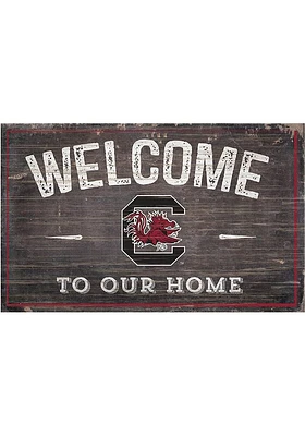 South Carolina Gamecocks Welcome to our Home Sign - Red