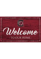 South Carolina Gamecocks Team Welcome 11x19 Sign - Red