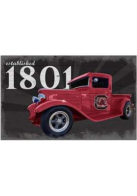 South Carolina Gamecocks Established Truck Sign - Red