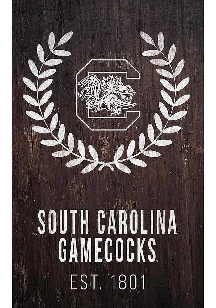 South Carolina Gamecocks Laurel Wreath Sign - Red