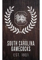 South Carolina Gamecocks Laurel Wreath Sign - Red