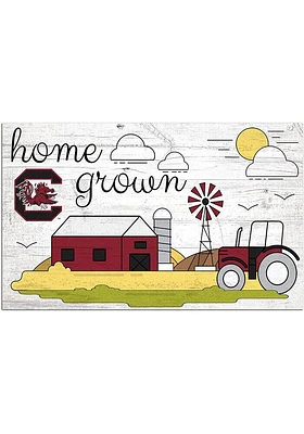 South Carolina Gamecocks Home Grown Sign - Red