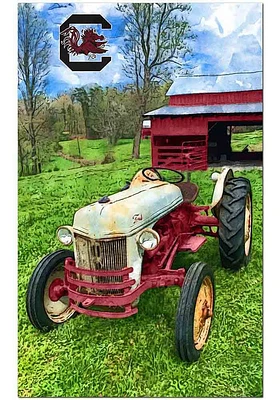 South Carolina Gamecocks Farmscape Sign - Red
