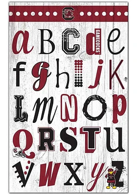 South Carolina Gamecocks Alphabet Sign - Red