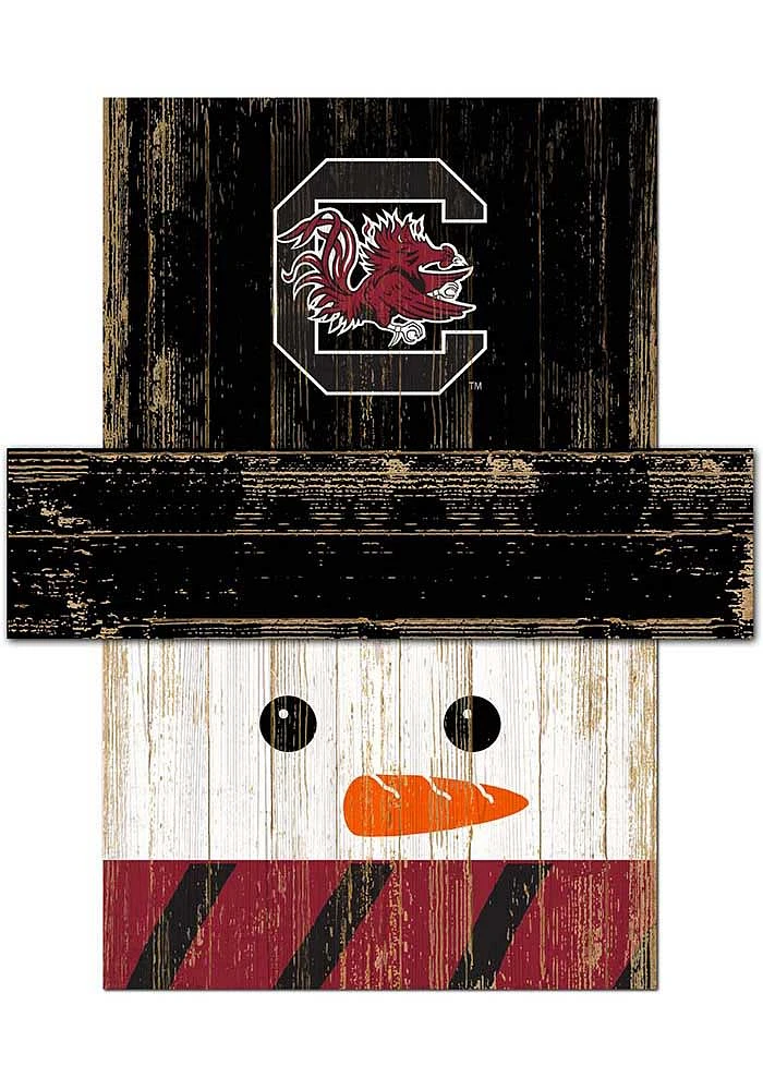 South Carolina Gamecocks Snowman Head Sign - Red