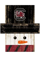 South Carolina Gamecocks Snowman Head Sign - Red