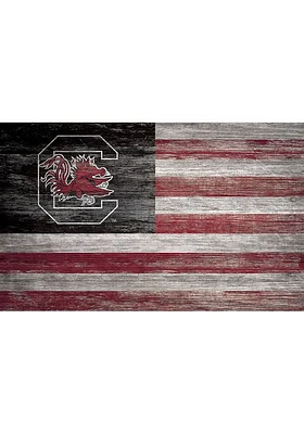 South Carolina Gamecocks Distressed Flag Picture Frame - Red