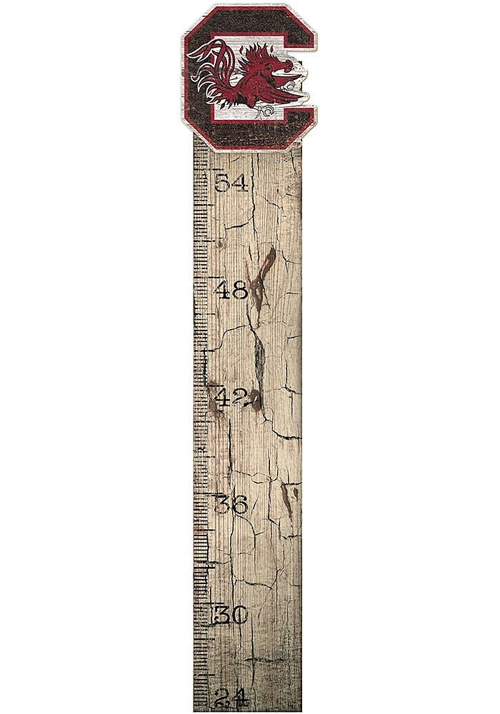 South Carolina Gamecocks Growth Chart Sign - Red