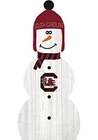 South Carolina Gamecocks Snowman Leaner Sign - Red