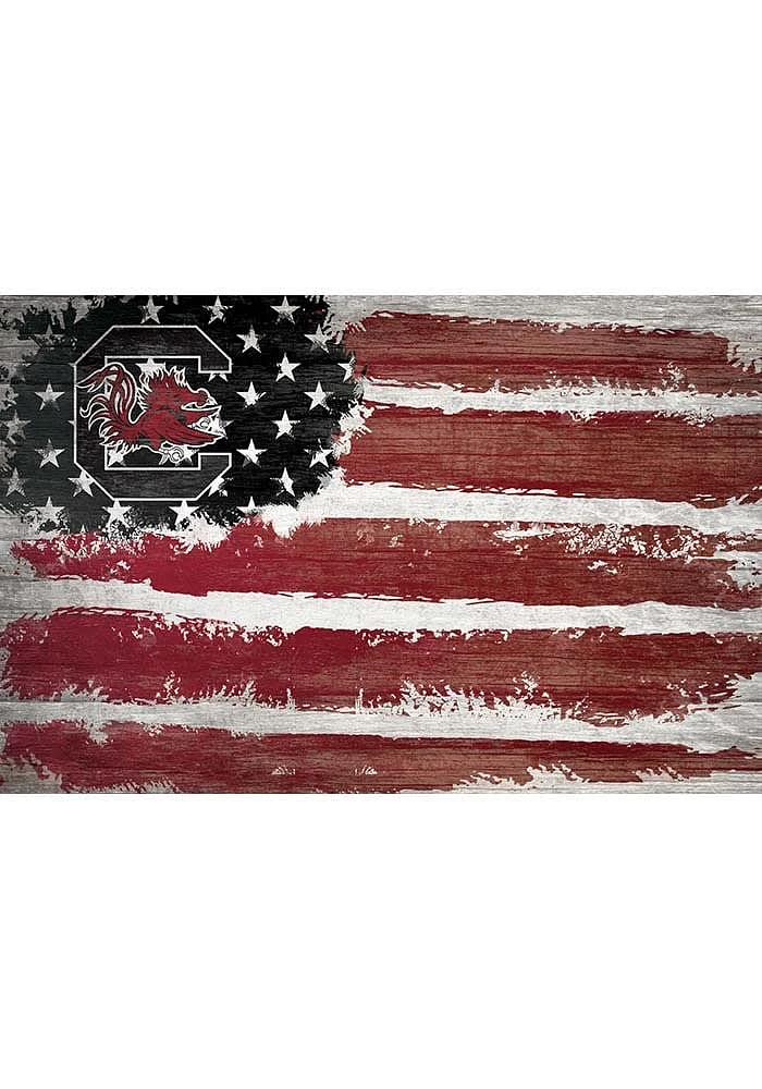 South Carolina Gamecocks Flag 17x26 Sign - Red