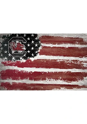 South Carolina Gamecocks Flag 17x26 Sign - Red