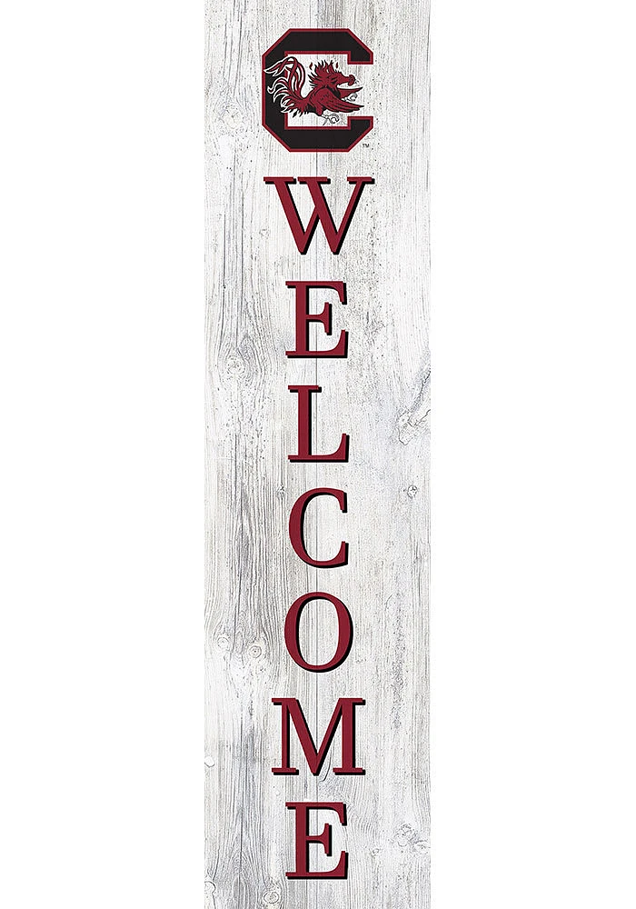 South Carolina Gamecocks 48 Inch Welcome Leaner Sign - Red