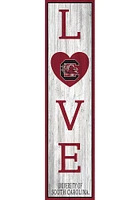 South Carolina Gamecocks 48 Inch Love Leaner Sign - Red