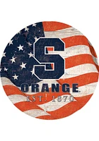 Syracuse Orange 24in Flag Circle Sign - Orange