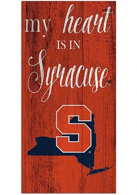 Syracuse Orange My Heart State Sign - Orange