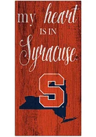 Syracuse Orange My Heart State Sign - Orange