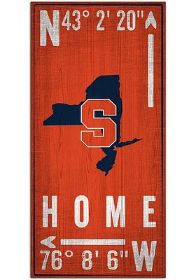 Syracuse Orange Coordinate Sign - Orange
