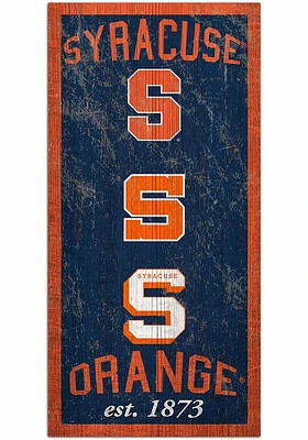 Syracuse Orange Heritage 6x12 Sign - Orange