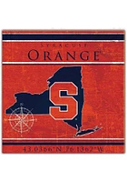 Syracuse Orange Coordinates Sign - Orange