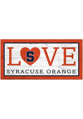 Syracuse Orange Love 6x12 Sign - Orange