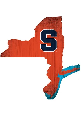 Syracuse Orange State Cutout Sign - Orange