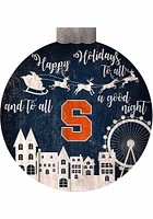 Syracuse Orange Christmas Village Sign - Orange