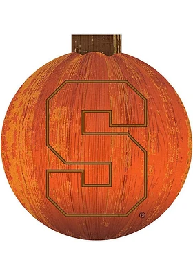 Syracuse Orange Halloween Pumpkin Sign - Orange