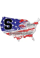Syracuse Orange OHT USA Shape Cutout Sign - Orange