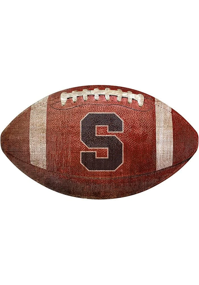Syracuse Orange Baseball Shaped Sign - Orange