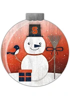 Syracuse Orange Snowglobe 12 Inch Sign - Orange