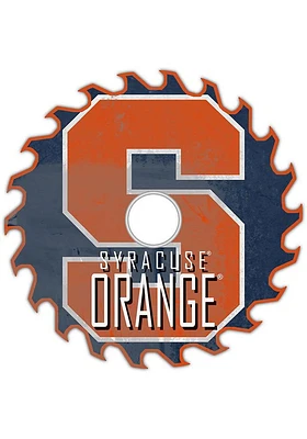 Syracuse Orange Rust Circular Saw Sign - Orange