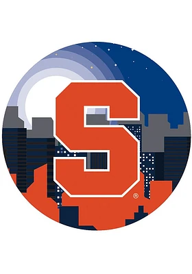 Syracuse Orange Landscape Circle Sign - Orange