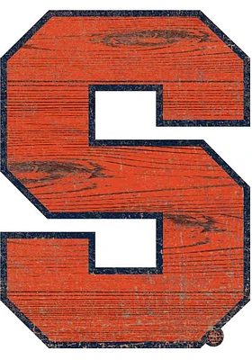 Syracuse Orange Team Logo 8 Inch Cutout Sign - Orange