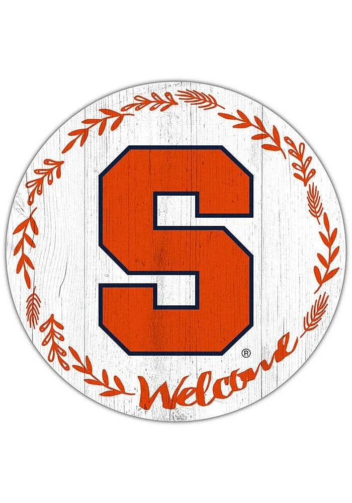 Syracuse Orange Welcome Circle Sign - Orange