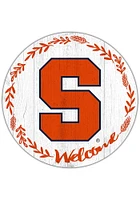 Syracuse Orange Welcome Circle Sign - Orange